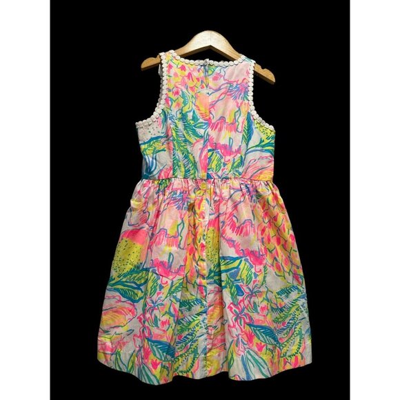 Lilly Pulitzer Girls' Mini Tori Dress Fiesta Bamba Size 10 Pockets Vibrant Party - Picture 2 of 11
